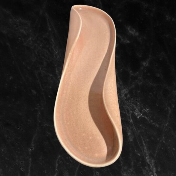 Vintage Russel Wright American Modern Steubenville Celery Tray in Coral - Picture 3 of 4